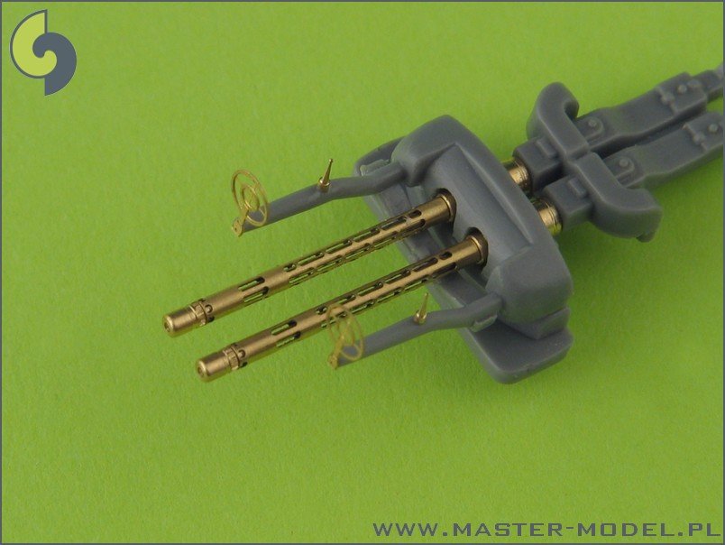 Master AM-32-026 German aircraft machine gun MG 81and MG 81Z - turned barrels and etched sights (2pcs) 1/32 – imagen 2