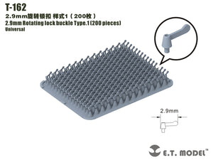 ET Model T-162 2.9mm Rotating lock buckle Type.1（200 pieces)