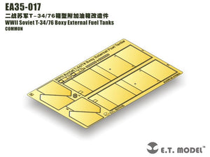 E.T. Model EA35-017 WWII Soviet T-34/76 Boxy External Fuel Tanks 1/35 – imagen 3