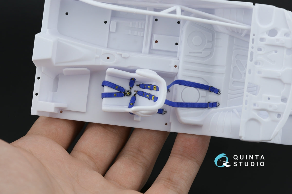 Quinta Studio QR+24004 Sabelt 2inch seat belt harness, blue (With metal buckles) (all kits) 1/24 – zdjęcie 11