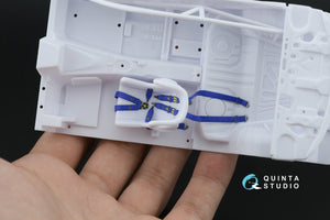 Quinta Studio QR+24004 Sabelt 2inch seat belt harness, blue (With metal buckles) (all kits) 1/24 – zdjęcie 11