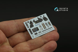 Quinta Studio QD32202 Macchi MC.202 Folgore Late 3D-Printed &amp;amp; coloured Interior on decal paper (Italeri) 1/32 – zdjęcie 8