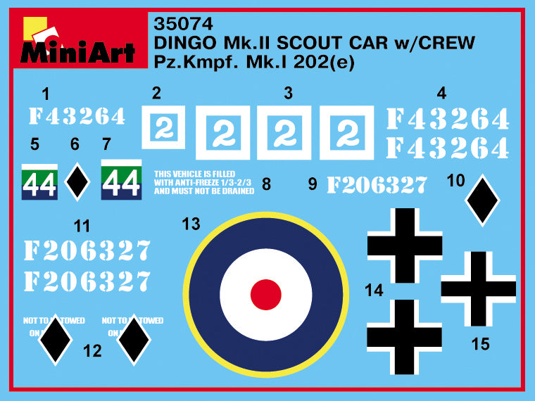 MiniArt 35074 DINGO Mk.II VOITURE DE RECONNAISSANCE avec ÉQUIPAGE (1/35) – image 19
