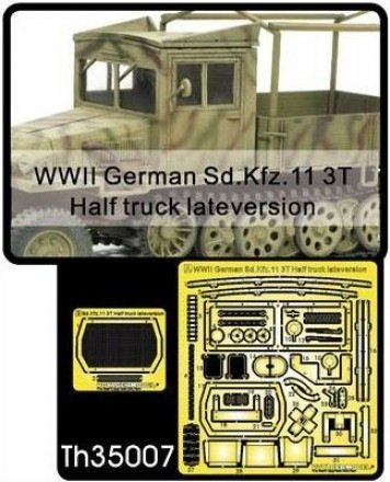 AFV Club TH35007 WWII German Sd.Kfz.11 3T Half truck late version 1/35