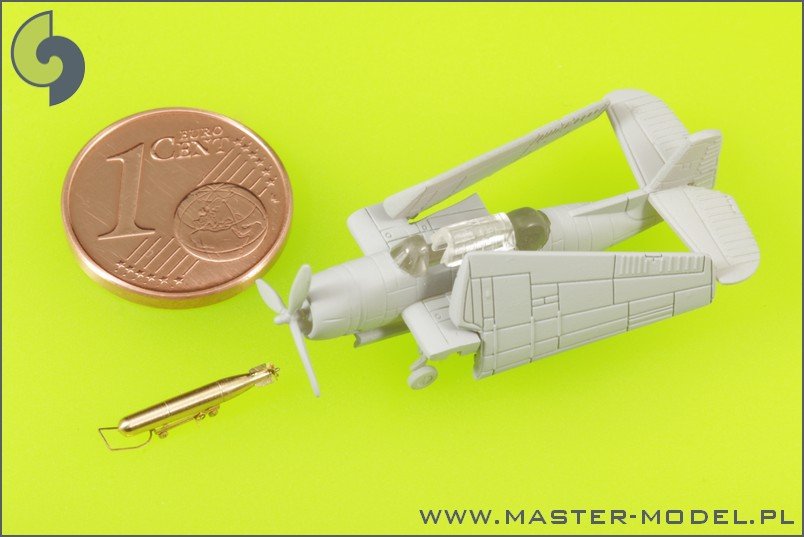 Master SM-350-072 USN Airborne torpedoes Mark 13 (22.4in) with trolleys - early type (10 pcs) – imagen 4