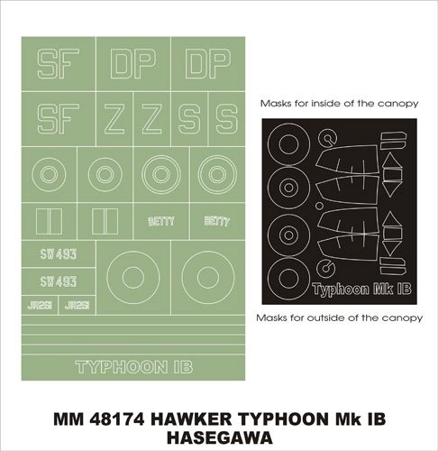 Montex MM48174 Typhoon Mk IB (Bubbletop) HASEGAWA 
