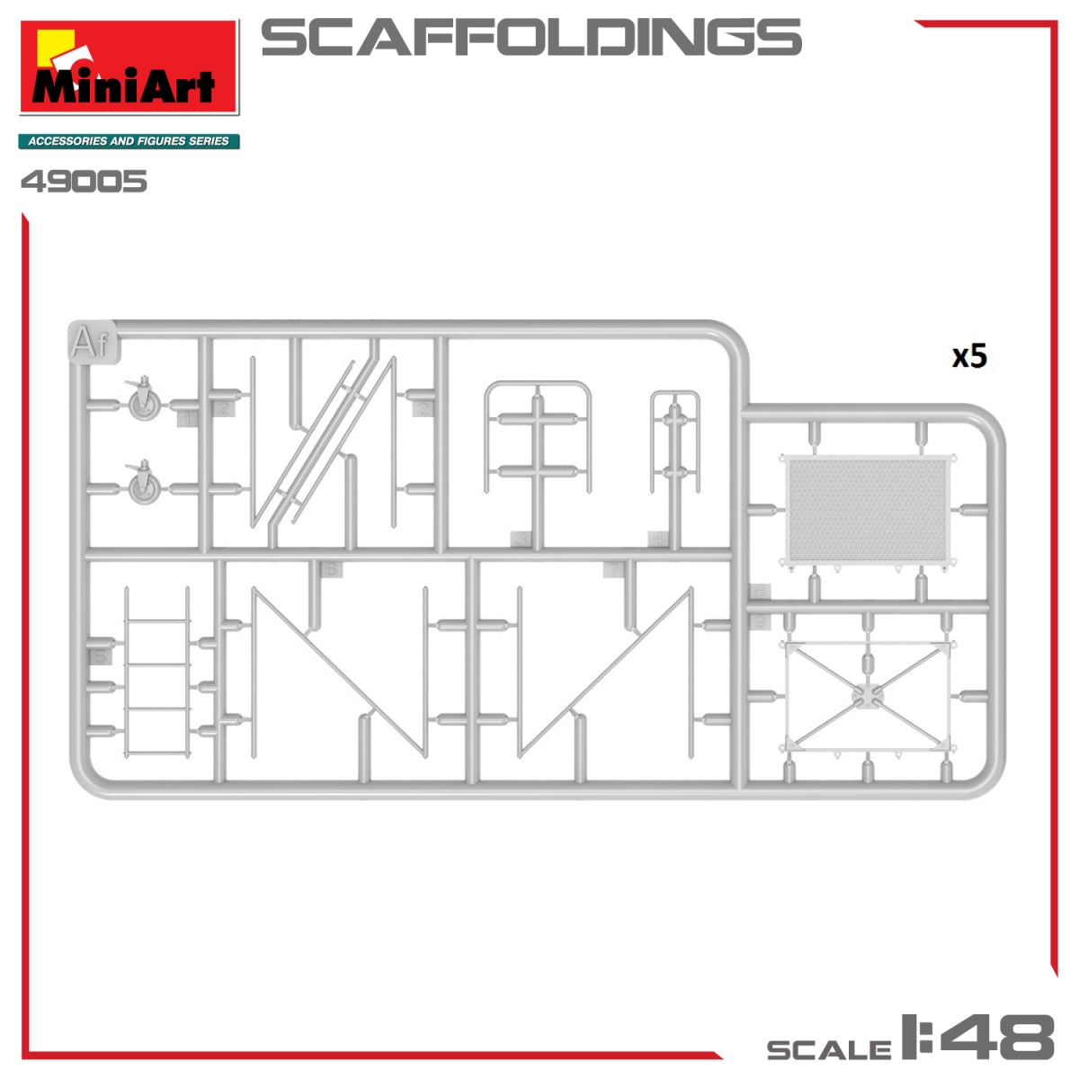 MiniArt 49005 SCAFFOLDINGS 1/48 – zdjęcie 7