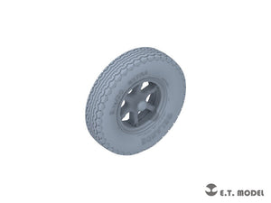 E.T. Model P35-134 WWII German Sd.Kfz.7(8t) Sagged Front Wheels &amp;amp; Spare Wheel Type.3 for Dragon / Trumpeter kit 1/35 – imagen 2