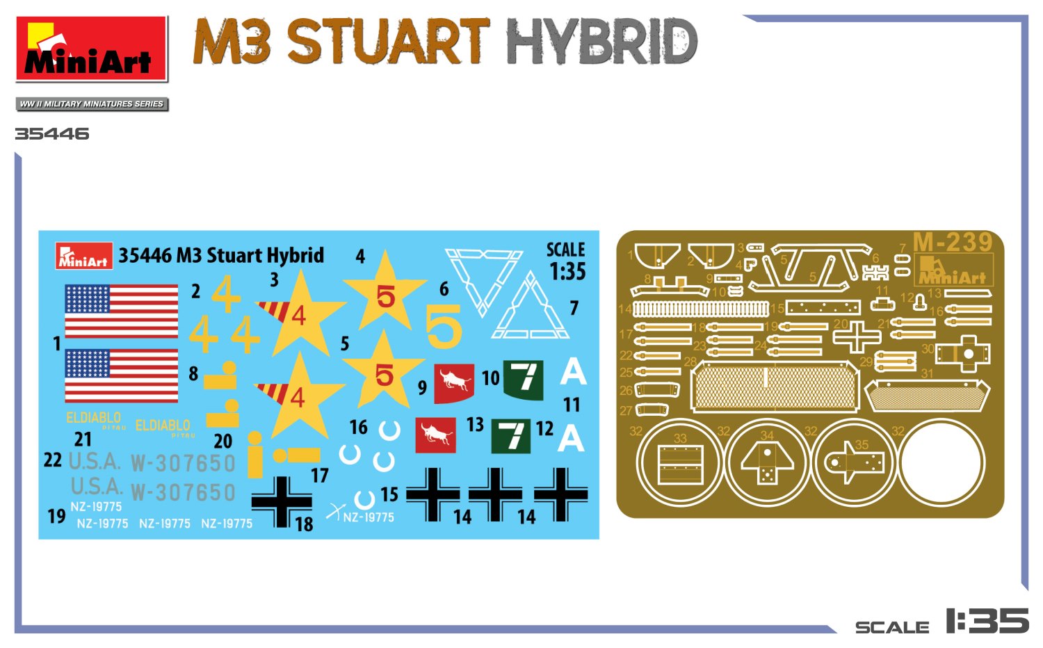 MiniArt 35446 M3 Stuart Hybrid 1/35 – imagen 2