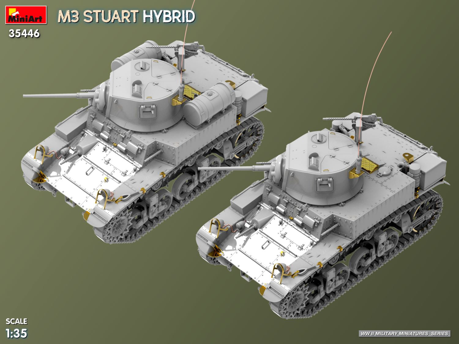MiniArt 35446 M3 Stuart Hybrid 1/35 – imagen 9