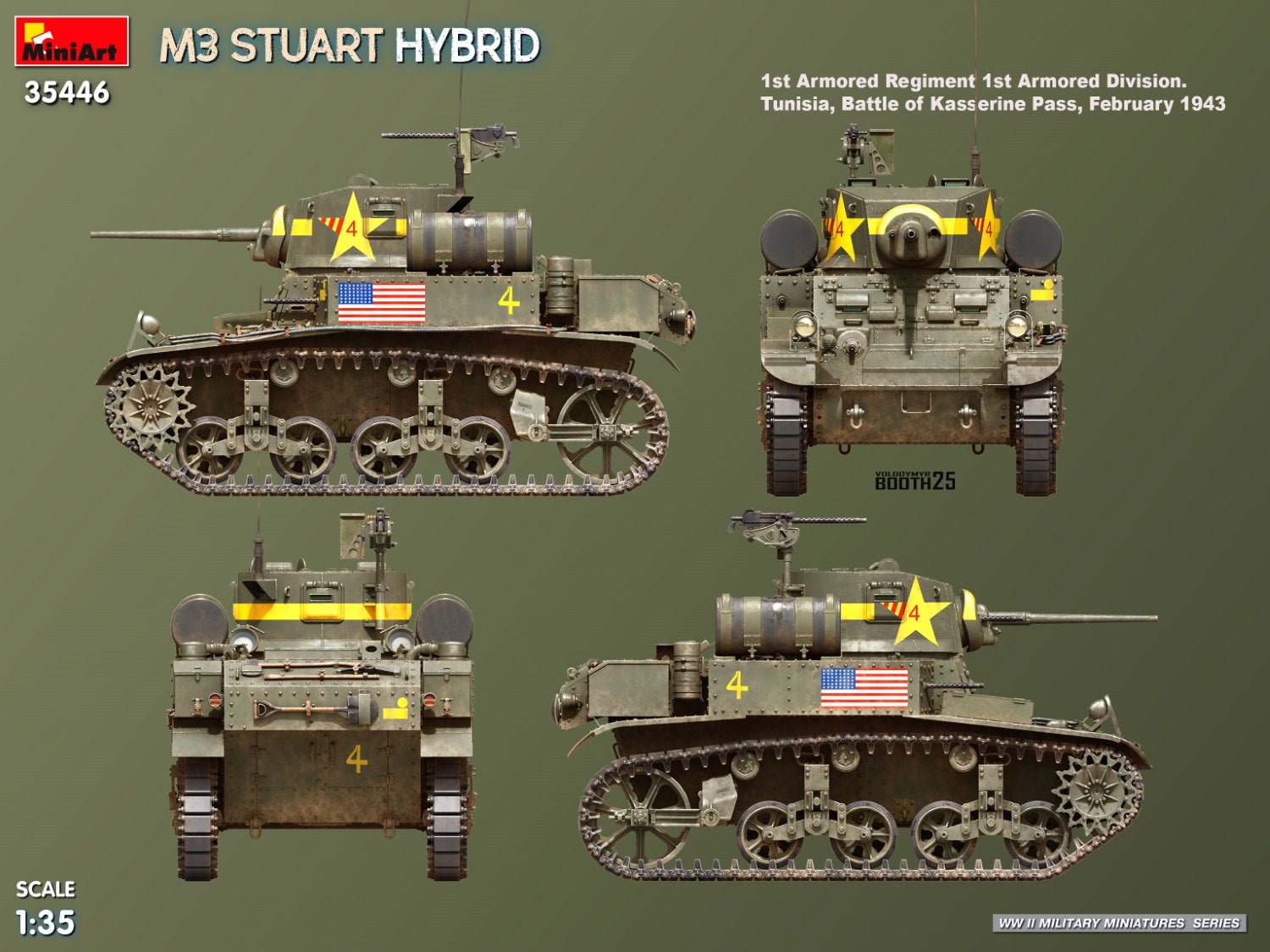 MiniArt 35446 M3 Stuart Hybrid 1/35 – imagen 11