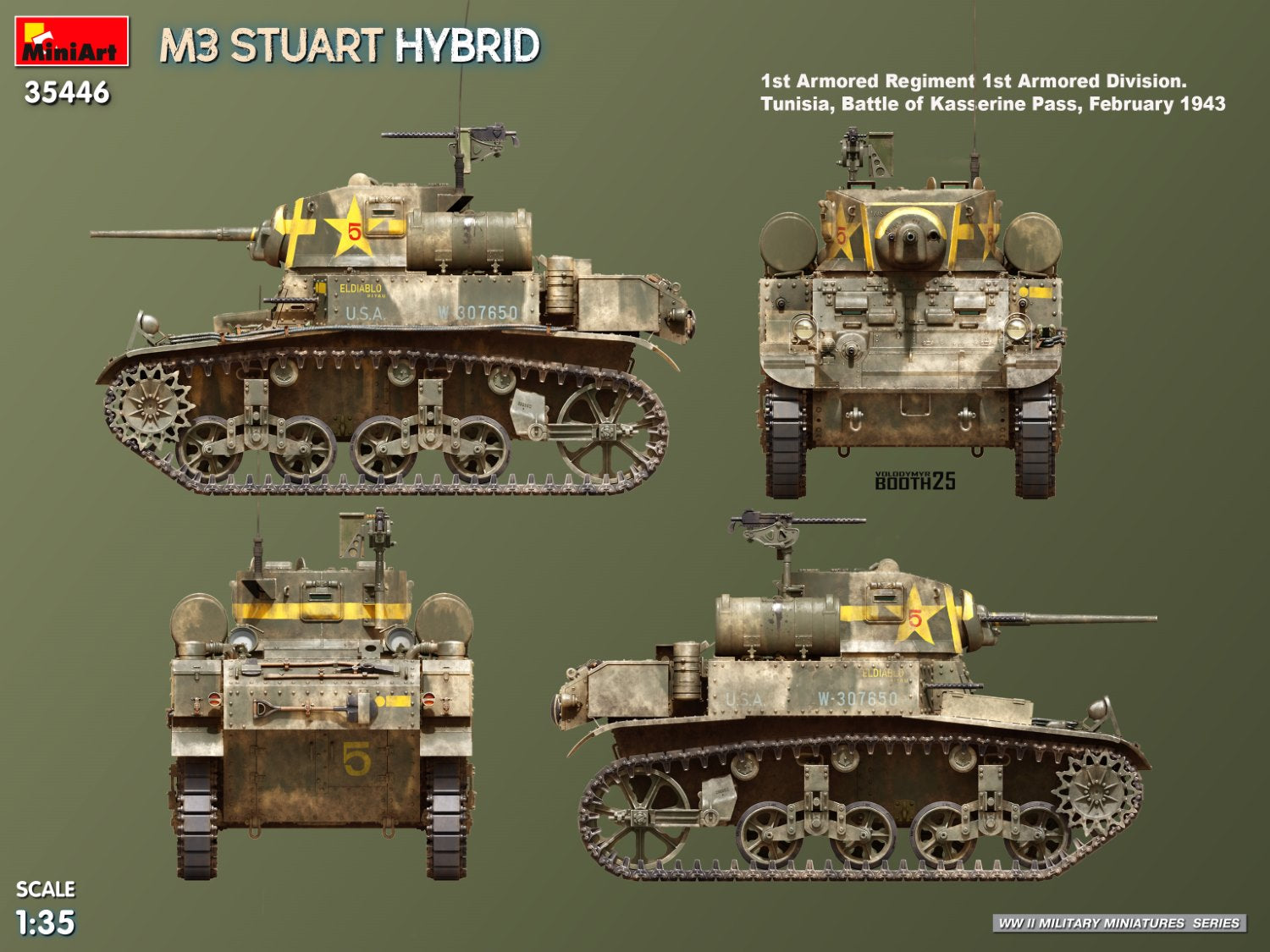 MiniArt 35446 M3 Stuart Hybrid 1/35 – imagen 12