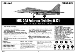 Trumpeter 01674 MIG-29A Fulcrum Izdeliye 9.12 – imagen 2
