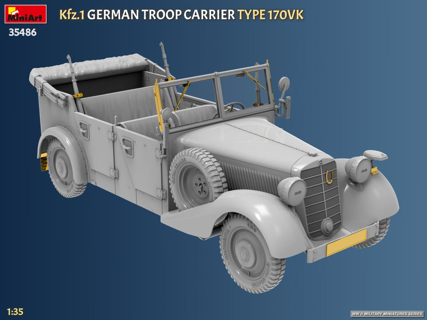 MiniArt 35486 Kfz.1 German Troop Carrier Type 170VK 1/35 – zdjęcie 5