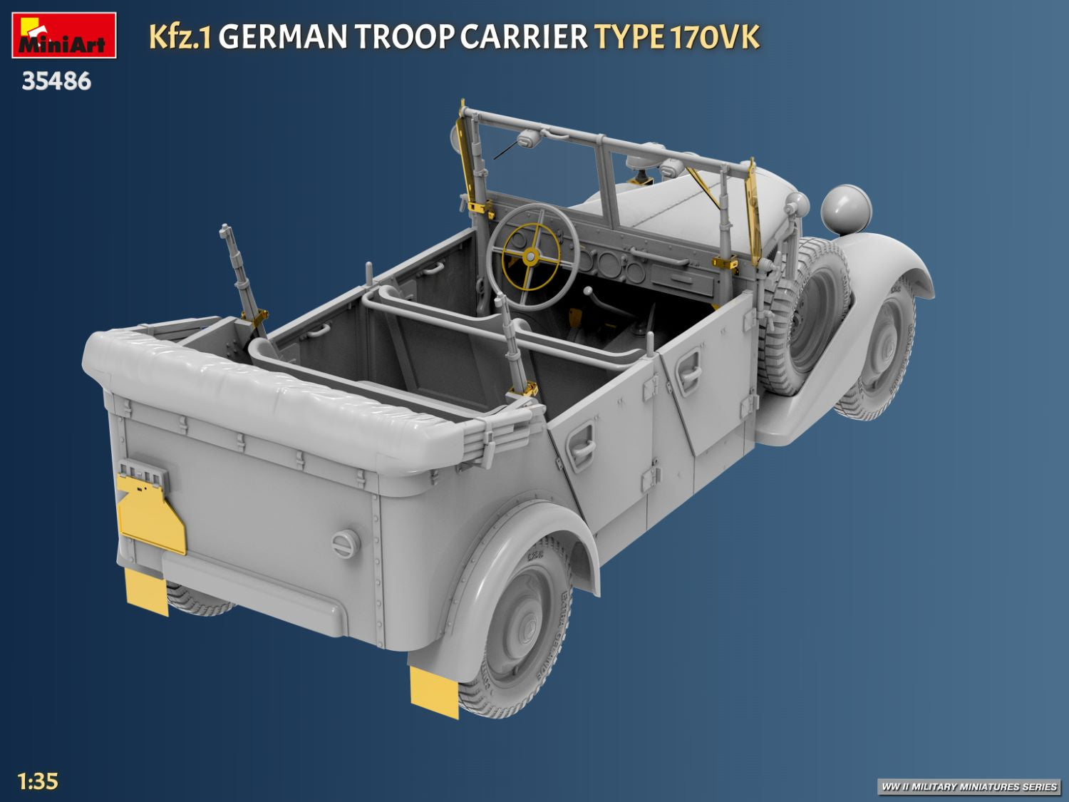 MiniArt 35486 Kfz.1 German Troop Carrier Type 170VK 1/35 – zdjęcie 8