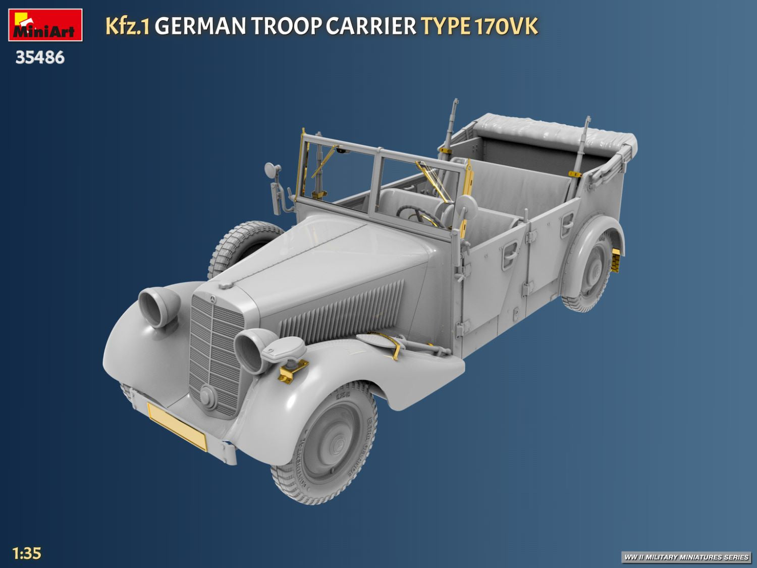 MiniArt 35486 Kfz.1 German Troop Carrier Type 170VK 1/35 – zdjęcie 9