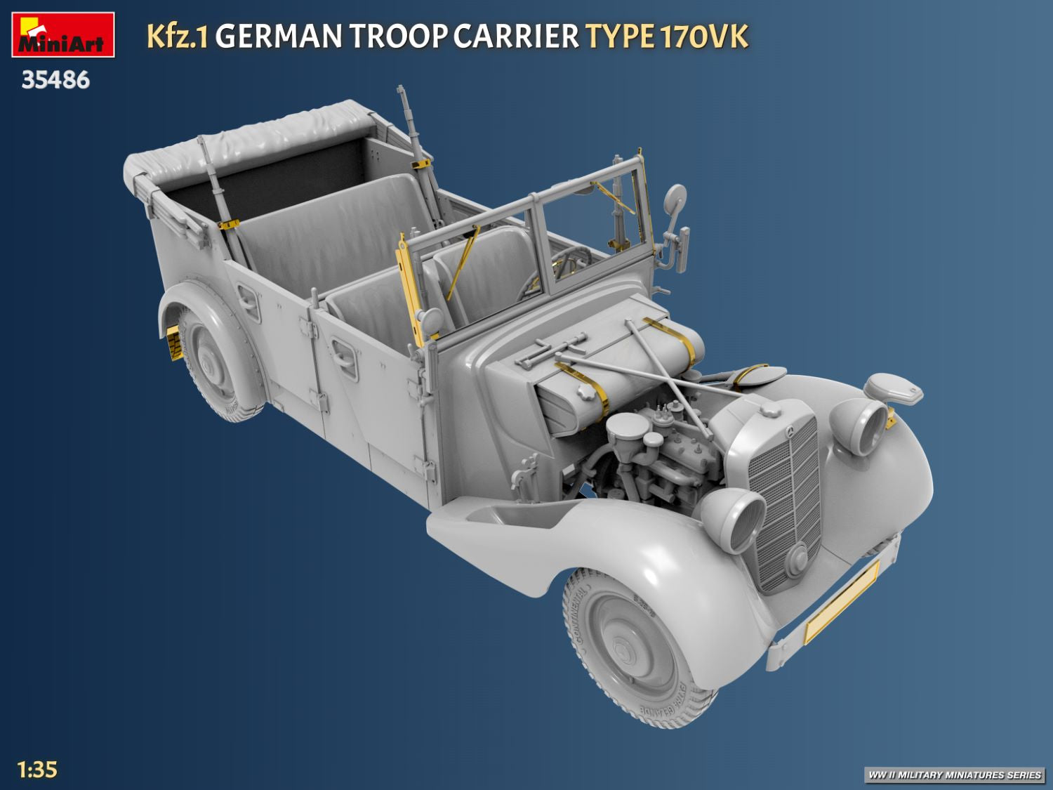 MiniArt 35486 Kfz.1 German Troop Carrier Type 170VK 1/35 – zdjęcie 10