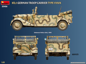 MiniArt 35486 Kfz.1 German Troop Carrier Type 170VK 1/35 – zdjęcie 16
