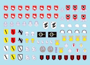 Star Decals 35-C1362 StuG-Abt 4 Generic insignia and unit markings for the Sturmgeschutz units 1/35 – imagen 2