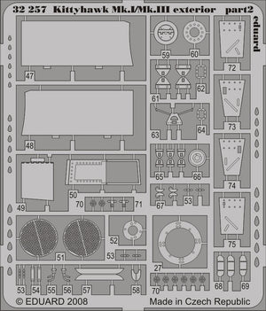Eduard 32257 Kittyhawk Mk.I/Mk.III exterior HASEGAWA 1/32 – imagen 2