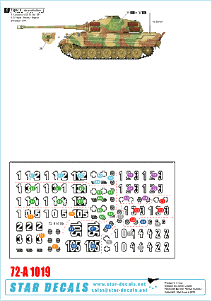 Star Decals 72-A1019 Western Front Tigers # 1 1/72 – imagen 2