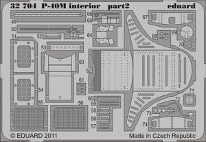 Eduard 32704 P-40M interior S. A. 1/32 Hasegawa – immagine 2