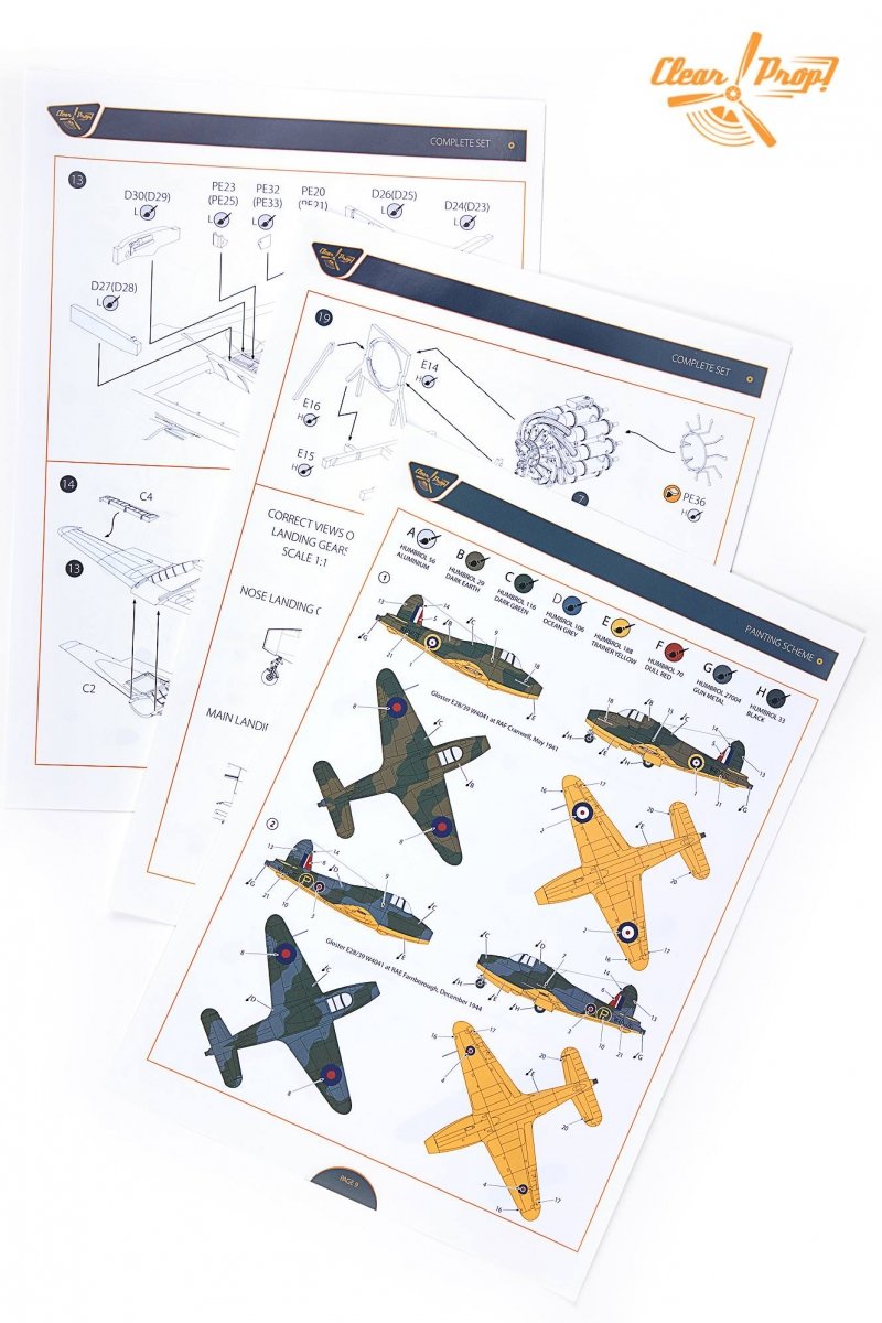 Propulseur transparent ! Kit expert GLOSTER E28/39 PIONEER CP72001 au 1/72 – image 7