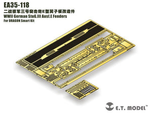 E.T. Model EA35-118 WWII German StuG.III Ausf.E Fenders For DRAGON Smart Kit 1/35 – zdjęcie 5