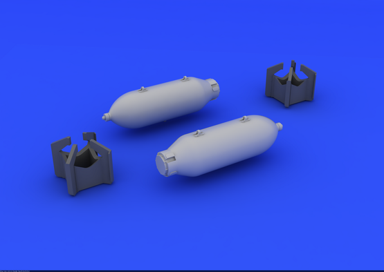 Eduard 648086 US 250lb bombs (2 pcs) 1/48 – image 3