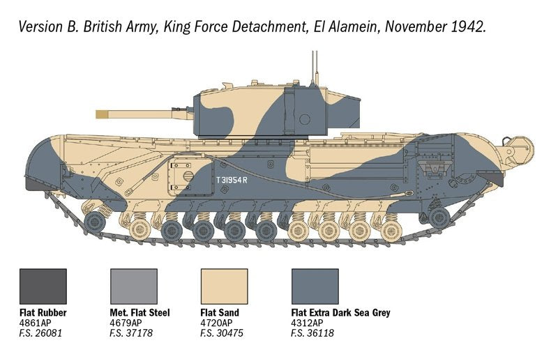 Italeri 7083 Churchill Mk. III 1/72 – imagen 6