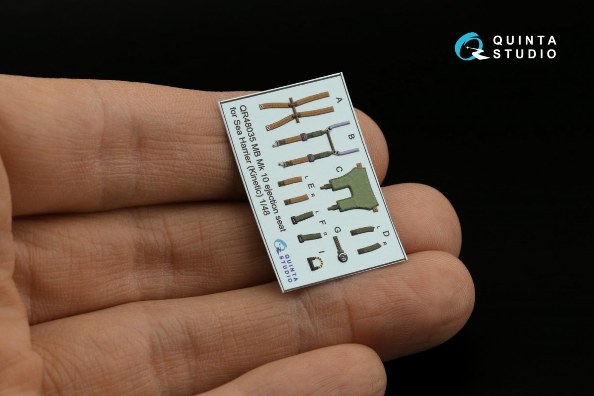 Quinta Studio QD48344 Sea Harrier FA.2 3D-Printed &amp;amp; coloured Interior on decal paper (Kinetic) 1/48 – Bild 6