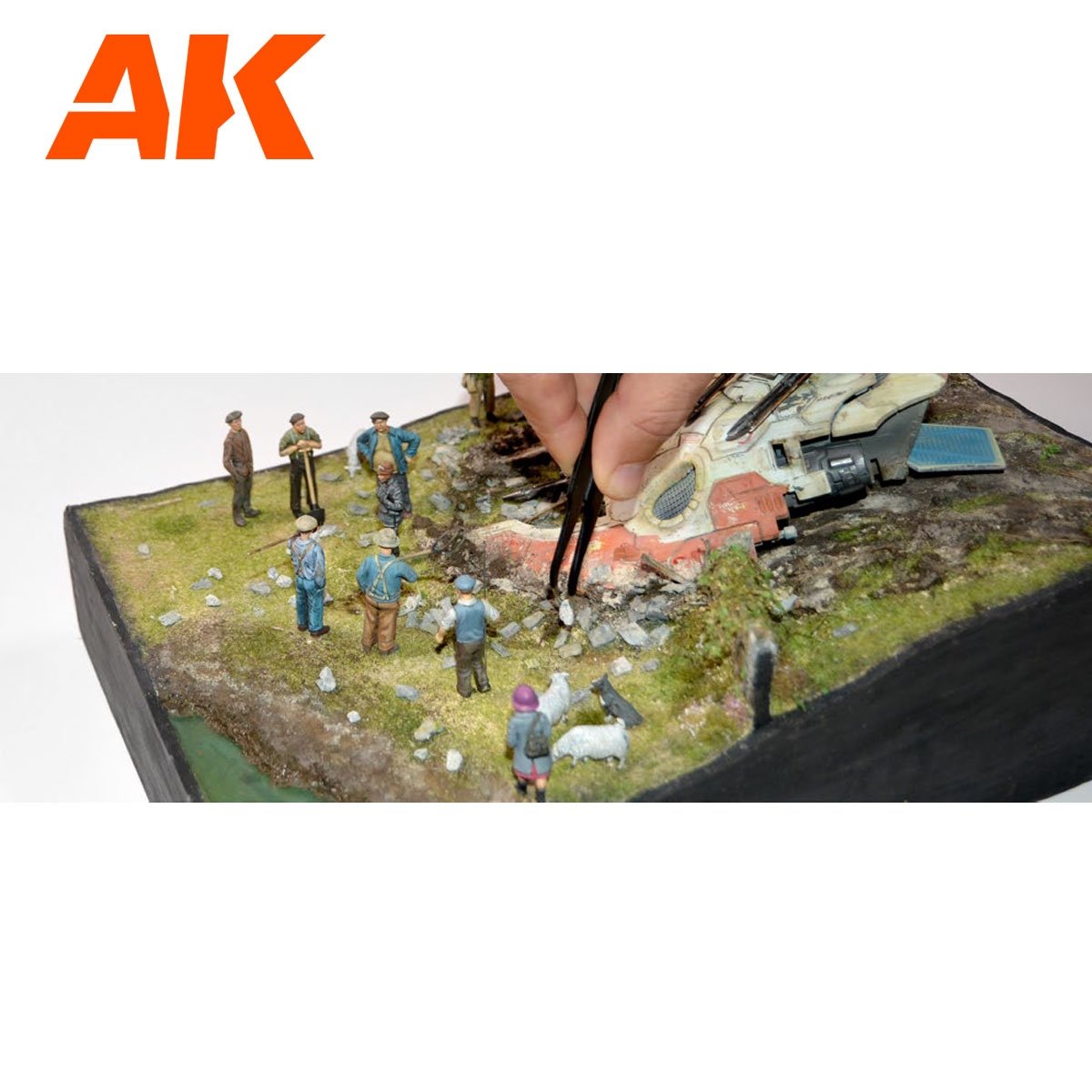 AK Interactive AK8258 BIG GREY ROCKS 100ml – imagen 2