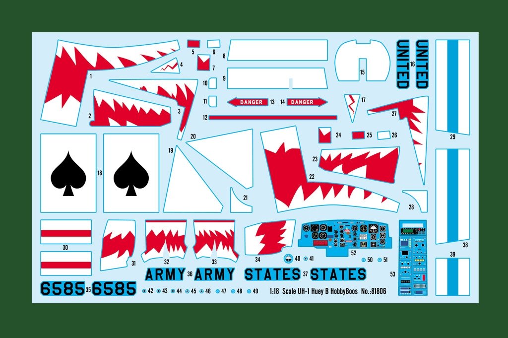 Hobby Boss 81806 UH-1 Huey B 1/18 – immagine 15