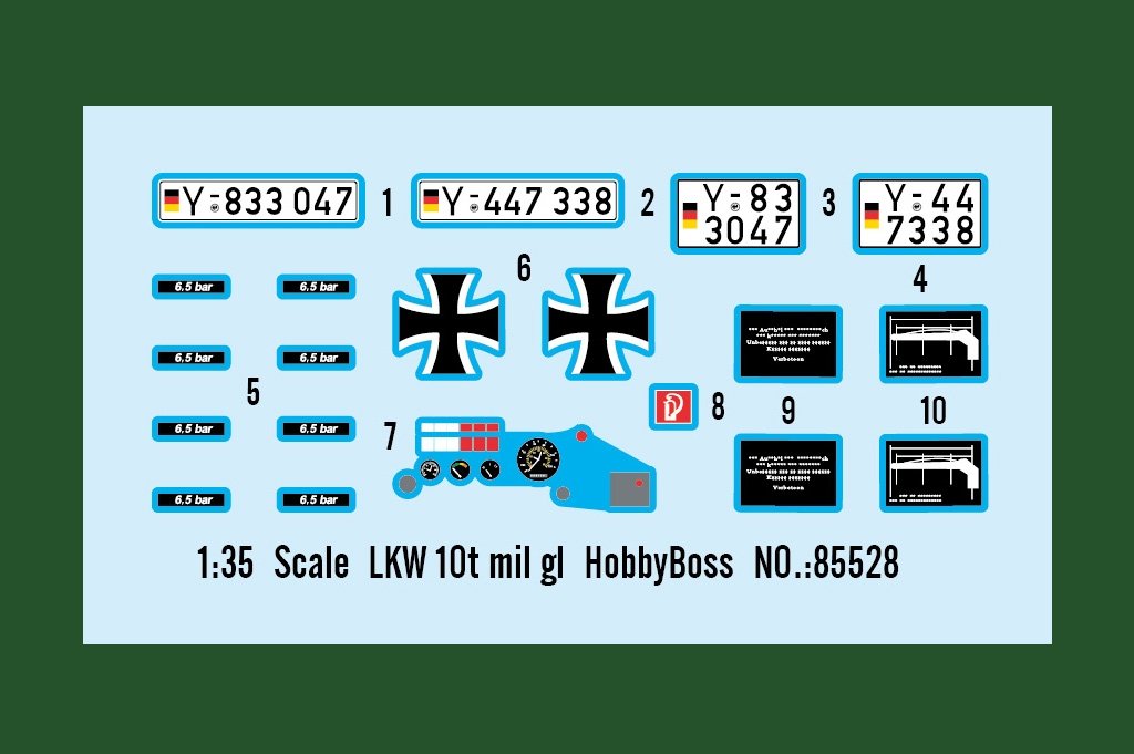 Hobby Boss 85528 LKW 10t mil gl 1/35 – Bild 3