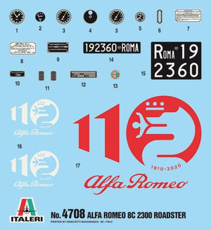 Italeri 4708 ALFA ROMEO 8C 2300 Monza 1/12 – imagen 5