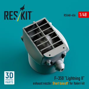 RESKIT RSU48-0456 F-35B &amp;quot;Lightning II&amp;quot; exhaust nozzle (Short takeoff) for Italeri kit (3D printed) 1/48 – imagen 2