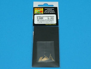 Aber 350L-33 Set of 16 pcs 102 mm type BL Mk.IX barrels for Royal Navy 1/350 – imagen 5