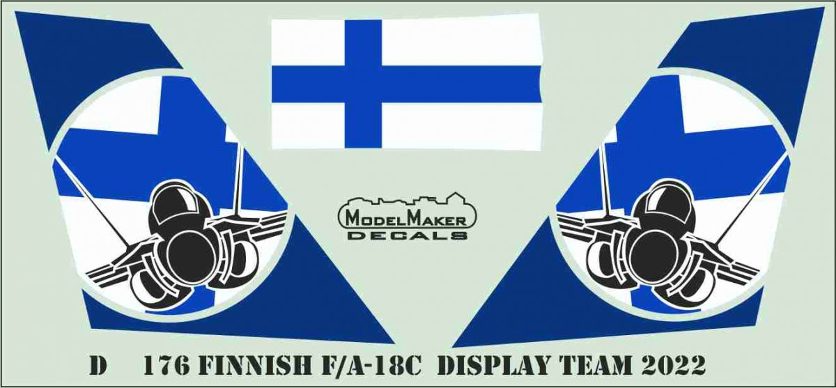 ModelMaker Decals D48177 Finnish F/A-18C Display Team 2022 1/48 – imagen 3