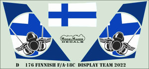 ModelMaker Decals D48177 Finnish F/A-18C Display Team 2022 1/48 – imagen 3