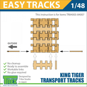 T-Rex Studio TR84007 King Tiger Transport Tracks Pattern 2 1/48 – Bild 5