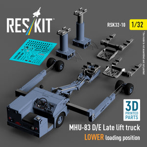 RESKIT RSK32-0010 MHU-83 D/E Late lift truck LOWER loading position (3D Printed model kit) 1/32 – Bild 3