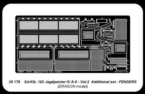 Aber 35179 German tank destroyer Sd.Kfz.162 Jagdpanzer IV A-0 - vol. 2 - additional set - fenders 1/35 – immagine 2
