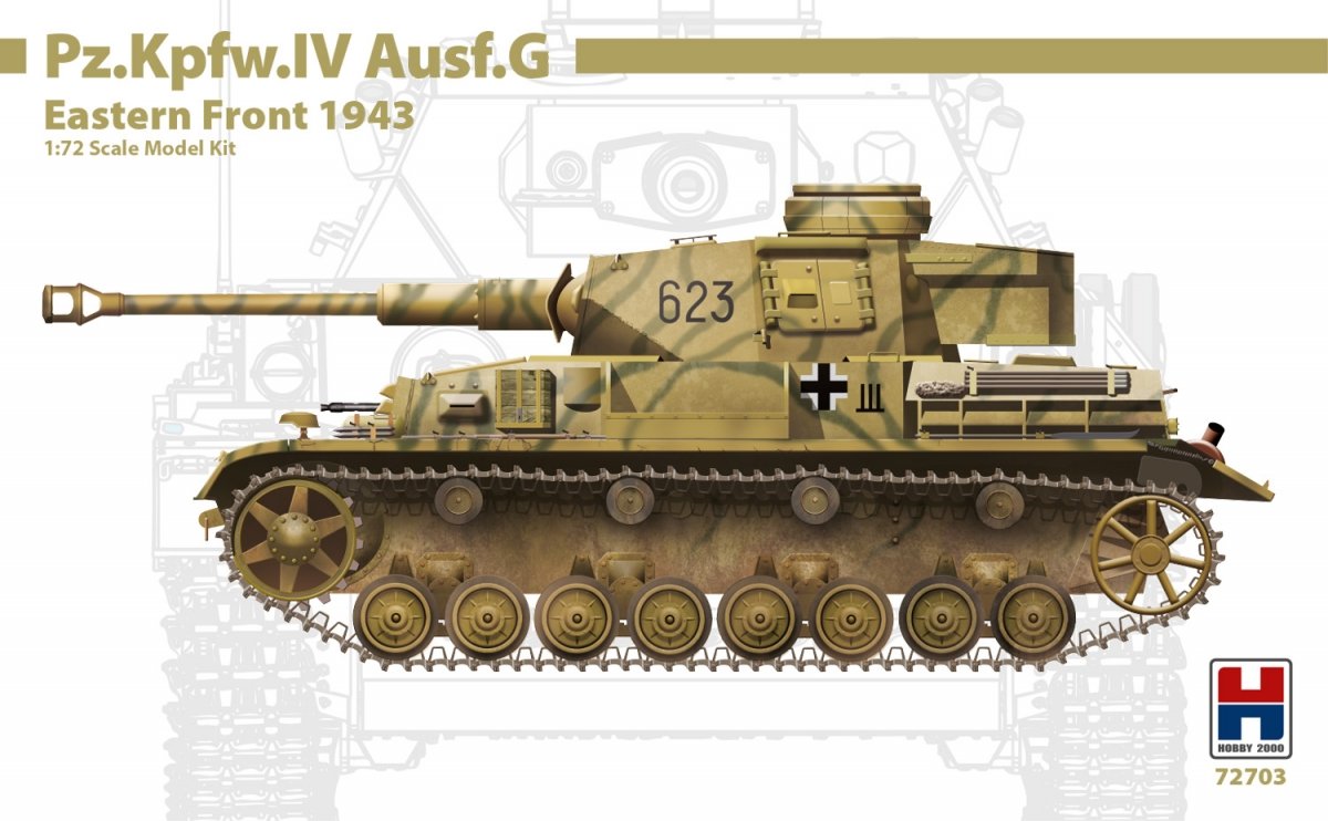 Hobby 2000 72703 Pz.Kpfw.IV Ausf.G Front de l'Est 1943 – DRAGON + CARTOGRAF 1/72