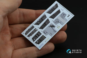 Quinta Studio QD48050 F/A-18F early 3D-Printed &amp;amp; coloured Interior on decal paper (Hasegawa) 1/48 – immagine 6