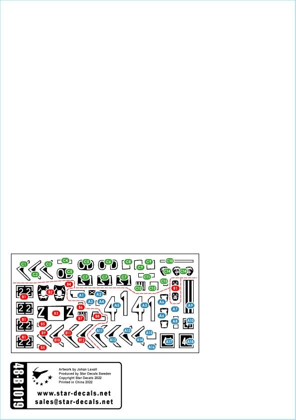 Star Decals 48-B1019 Challenger 2 - CR2. Op.Telic - Invasion et occupation de l&amp;#39;Irak 2003-2011 1/48 – image 2