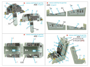 Quinta Studio QD48415 F-15D 3D-Printed coloured Interior on decal paper (Academy) 1/48 – immagine 2
