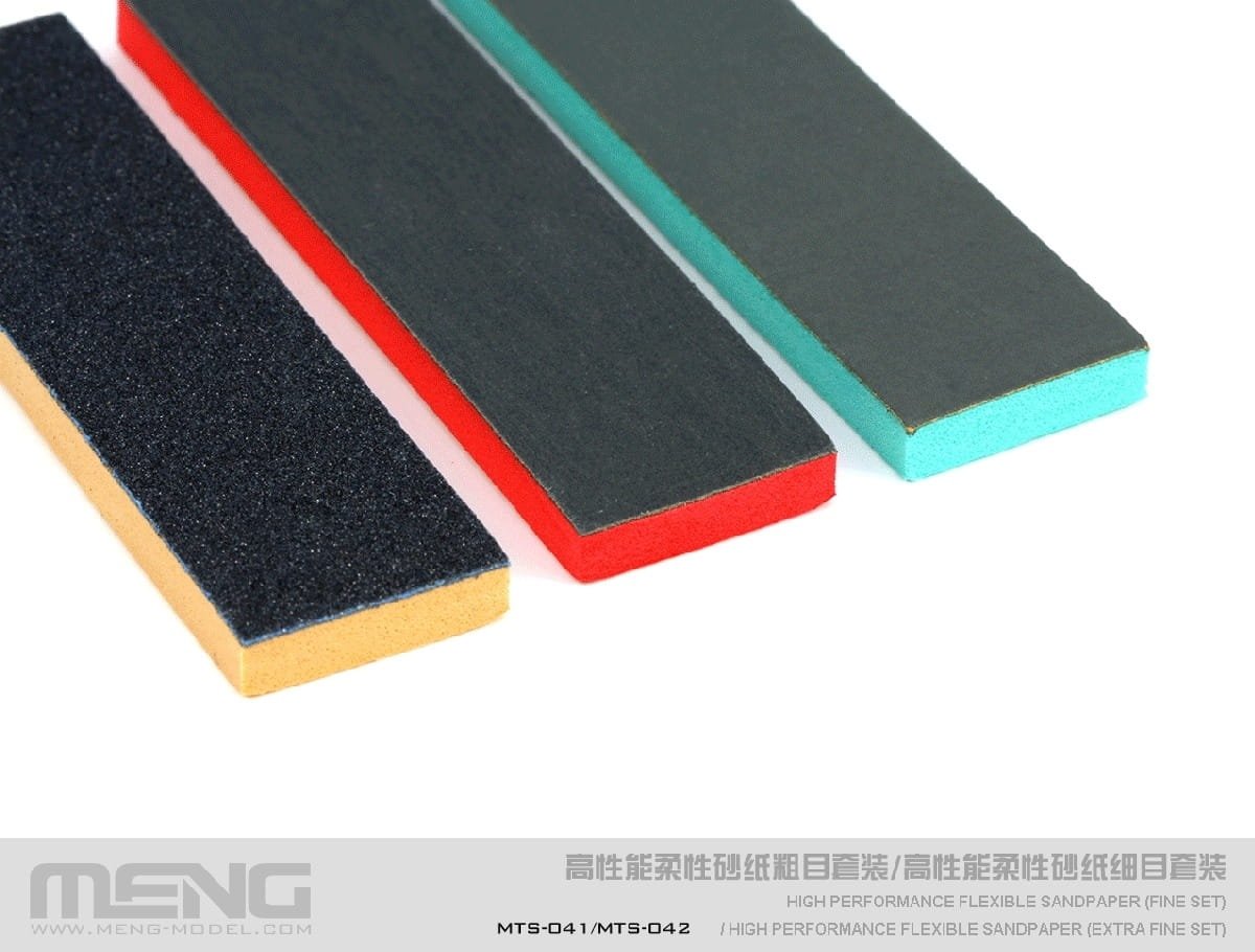 Meng Model MTS-041c High Performance Flexible Sandpaper ( Fine Refill Pack/400 ) ( zestaw do szlifowania - uzupełnienie ) – imagen 2