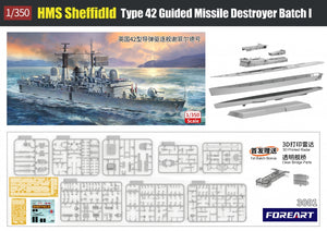 ForeArt 3001 HMS Sheffield Type 42 Guided Missile Destroyer Batch I 1/350 – immagine 2
