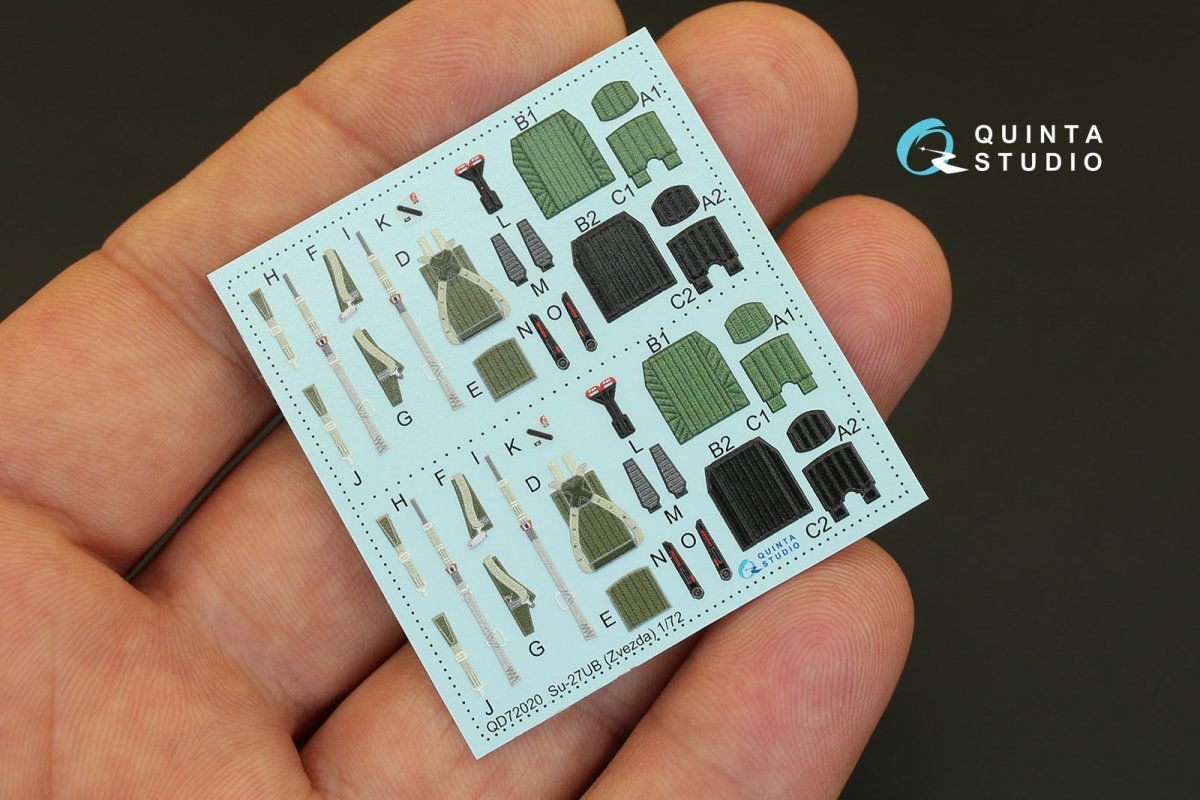 Quinta Studio QD48001 Yak-3 3D-Printed &amp;amp; coloured Interior on decal paper (for 4814 Zvezda kit) 1/48 – imagen 5