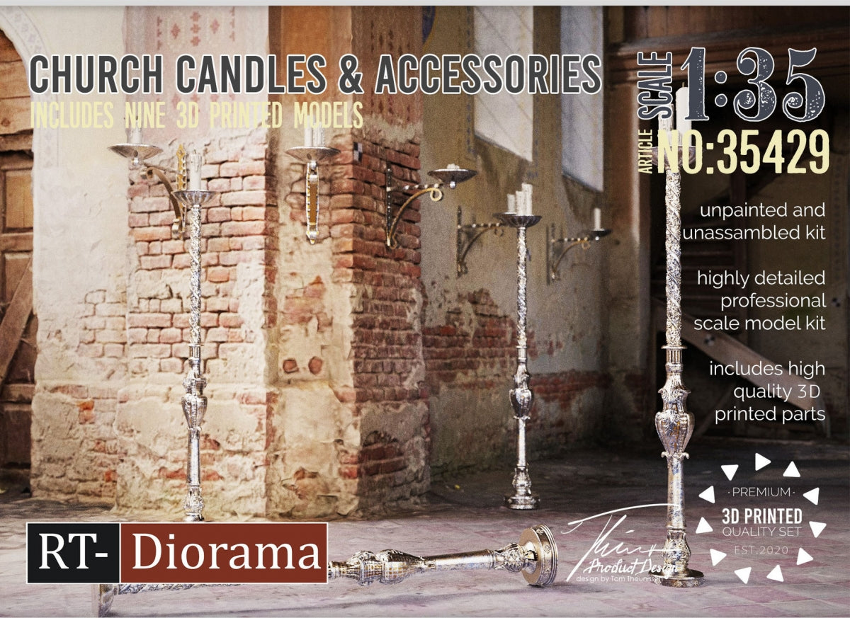 RT-Diorama 35429 Church candles & Accessories 1/35